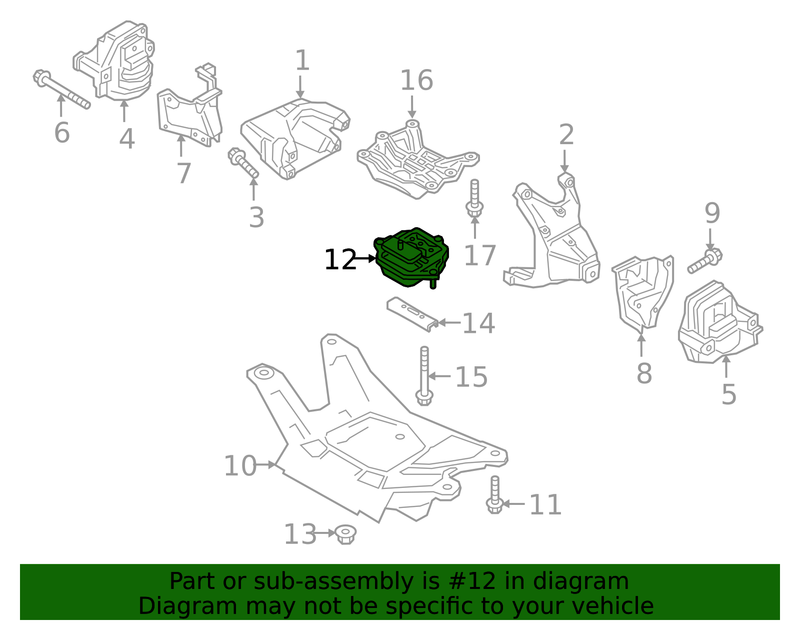 Genuine Porsche parts diagram
