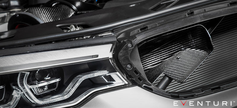 Eventuri Black Carbon Intake With Shroud Set For BMW F90 M5 - EVE-F9XM5M8-CF-INT