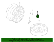 Part can be found as reference #5 in illustration