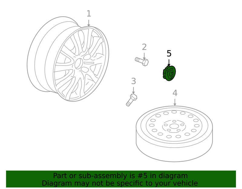 Part can be found as reference #5 in illustration