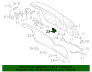 Genuine Porsche parts diagram