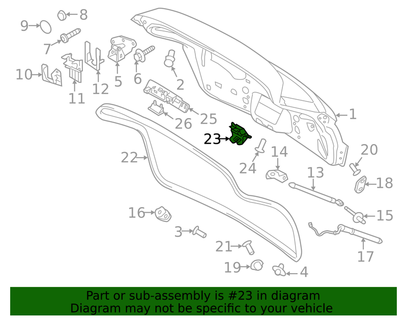 Genuine Porsche parts diagram