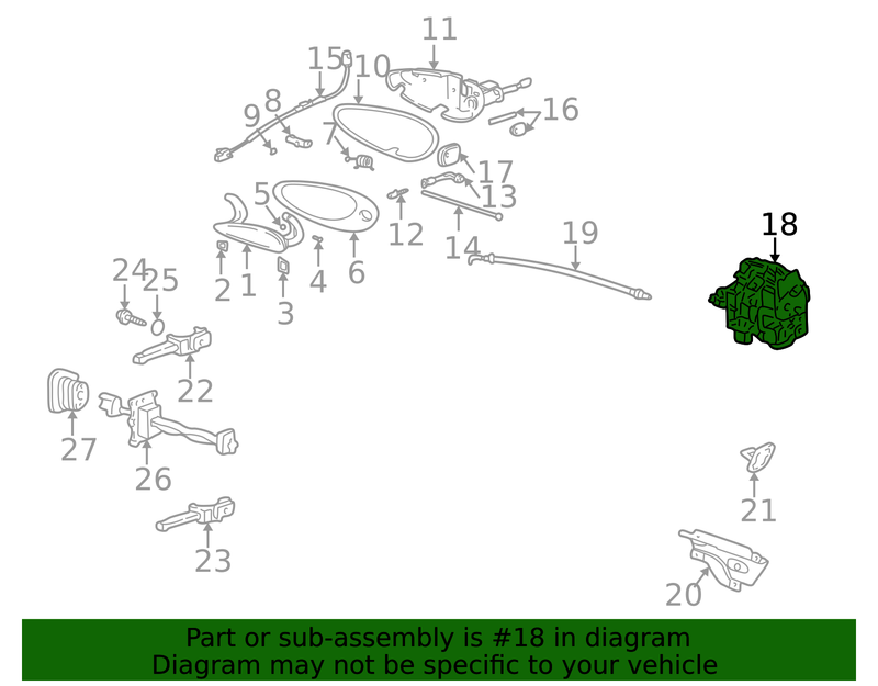 Genuine Porsche parts diagram