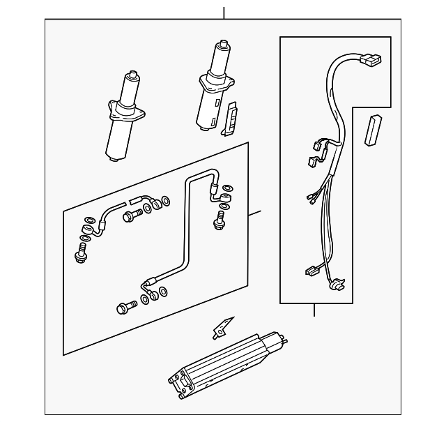 Genuine Porsche parts diagram