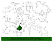 Genuine Porsche parts diagram