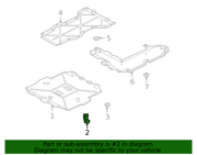 Genuine Porsche parts diagram
