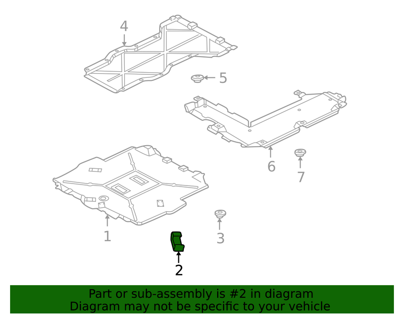Genuine Porsche parts diagram