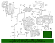Genuine Porsche parts diagram