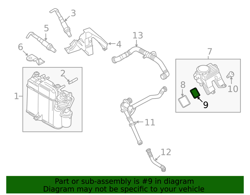 Genuine Porsche parts diagram
