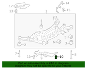 Part can be found as reference #10 in illustration