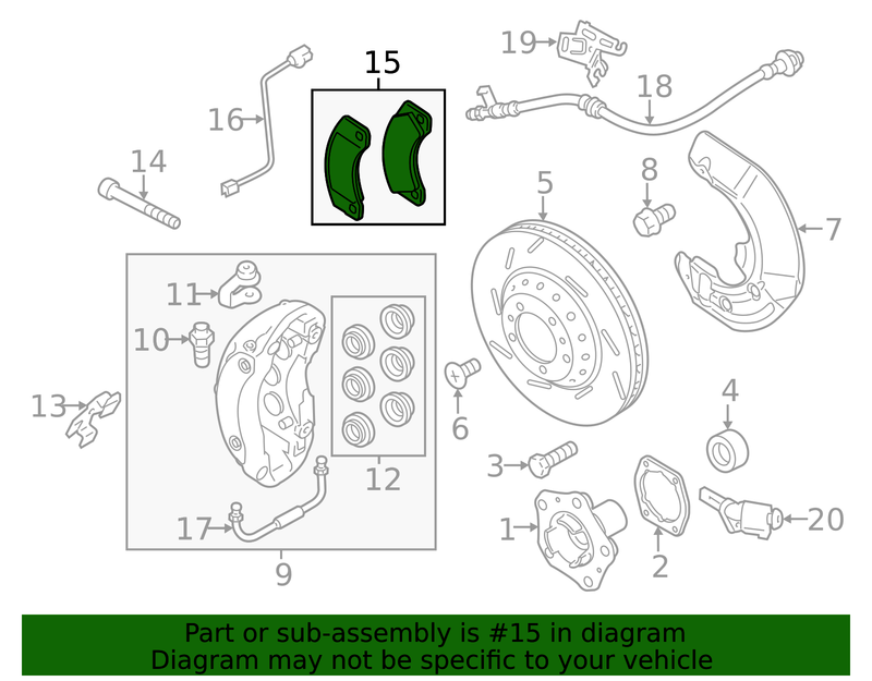 Genuine Porsche parts diagram