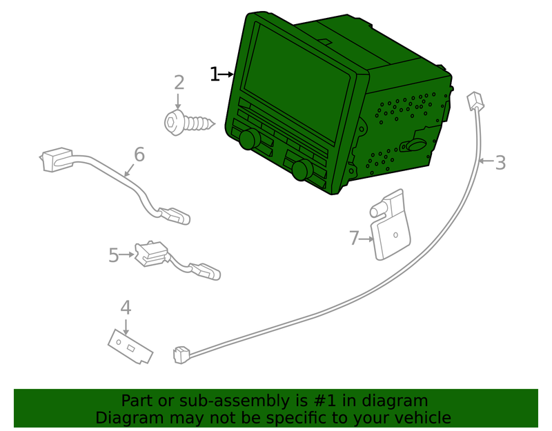 Genuine Porsche parts diagram