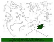Genuine Porsche parts diagram
