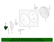 Genuine Porsche parts diagram