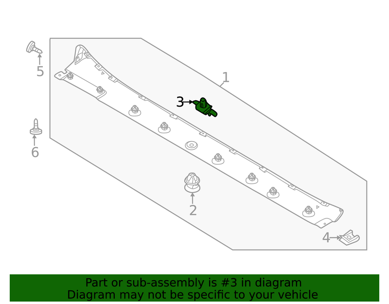 Genuine Porsche parts diagram