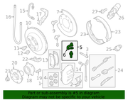 Genuine Porsche parts diagram
