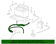 Genuine Porsche parts diagram