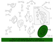 Genuine Porsche parts diagram