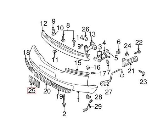 License Plate Bracket – Front (Satin Black)
