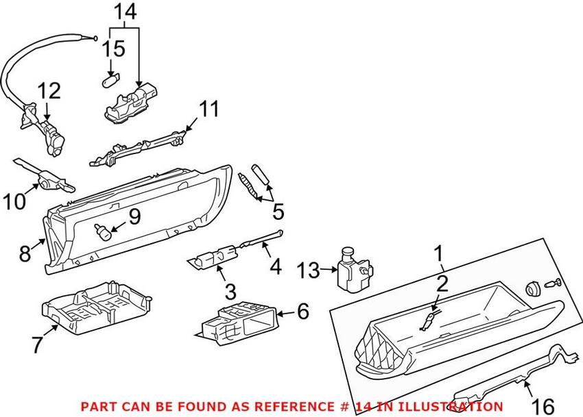 VW Courtesy Light 4B0947415A