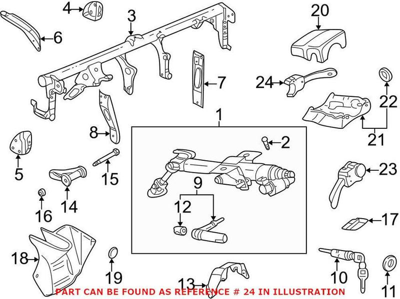 VW Windshield Wiper Switch 4B0953503F01C