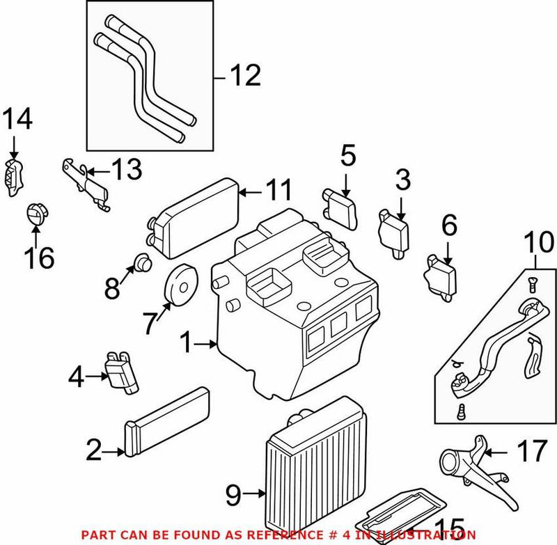Genuine VW/Audi HVAC Blend Door Actuator 4B1820511