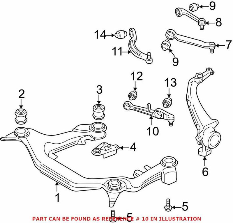 Genuine VW/Audi Control Arm – Front Lower Forward 4B3407151D
