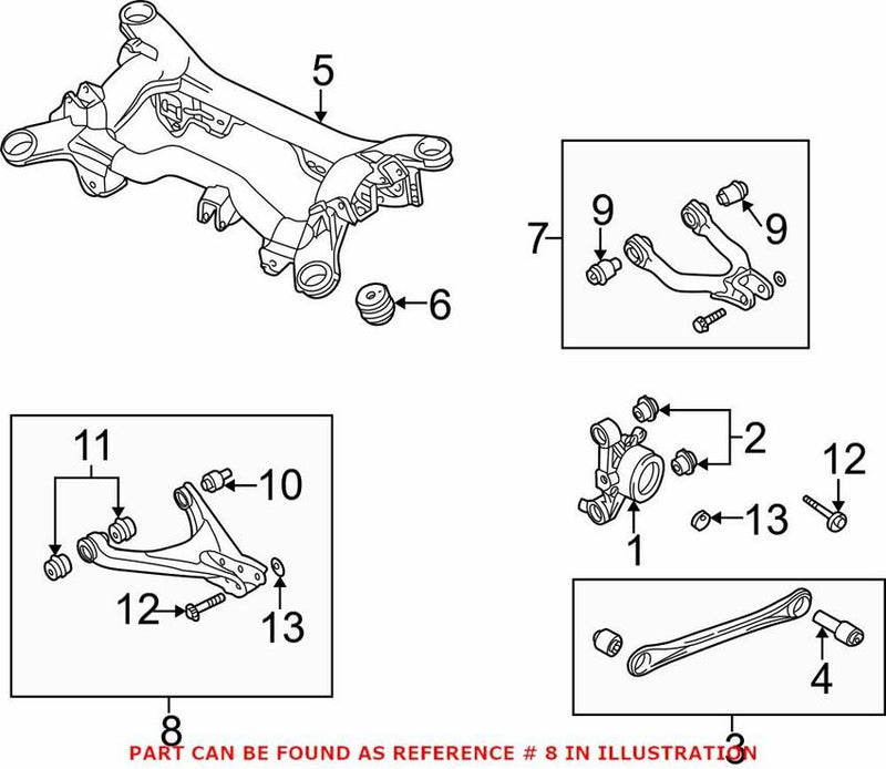 VW Control Arm – Rear Driver Side Lower 4B3505311A