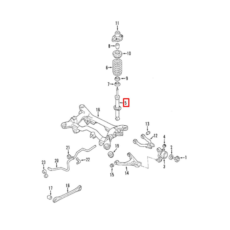 Genuine VW/Audi VW Shock Absorber – Rear 4B9513031M