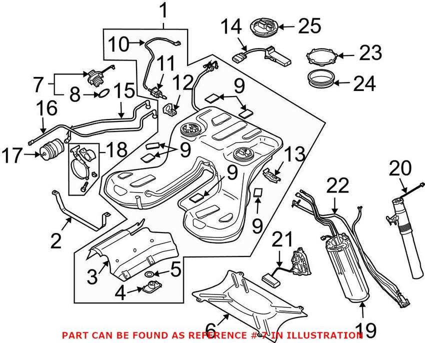 Genuine VW/Audi Fuel Tank Cap 4E0201550B