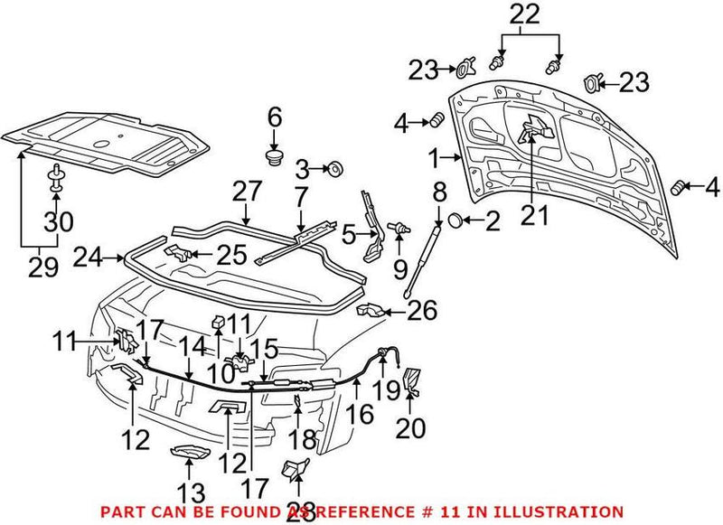 Genuine VW/Audi Trunk Lock Actuator Motor 4E0823509H