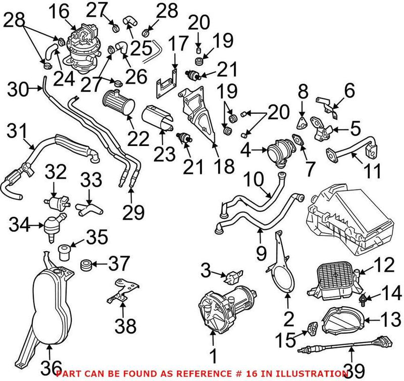 Genuine VW/Audi Evaporative Emissions System Leak Detection Assembly 4E0906271