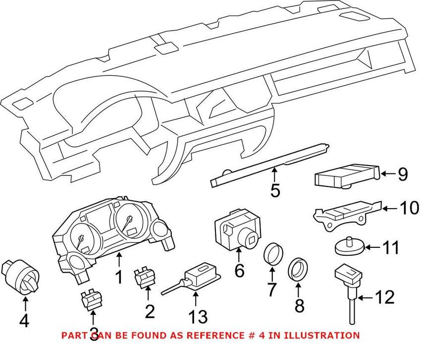 Genuine VW/Audi Headlight Switch 4E0941531G5PR