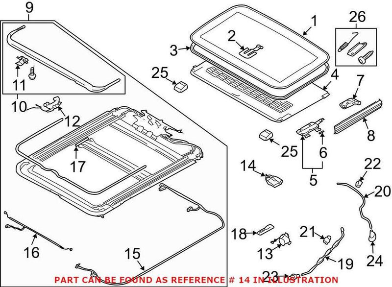 Genuine VW/Audi Sunroof Motor 4E0959591