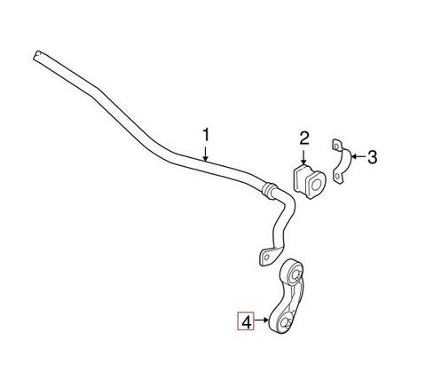 Genuine VW/Audi Sway Bar End Link – Rear 4F0505465P
