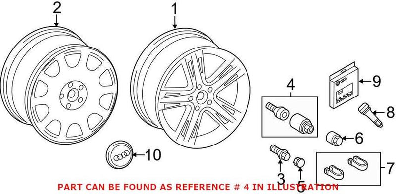Genuine VW/Audi Wheel Lug Bolt 4F0698139C820