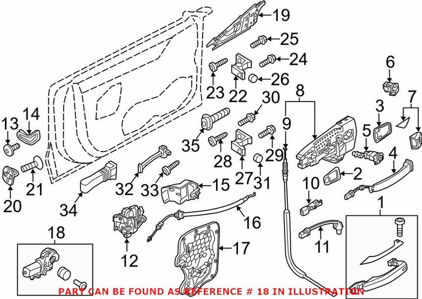 Genuine VW/Audi Power Window Motor – Driver Side 4F0837059A