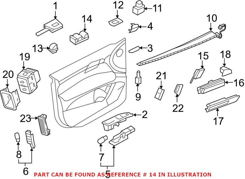 Door Window Switch – Front Driver Side