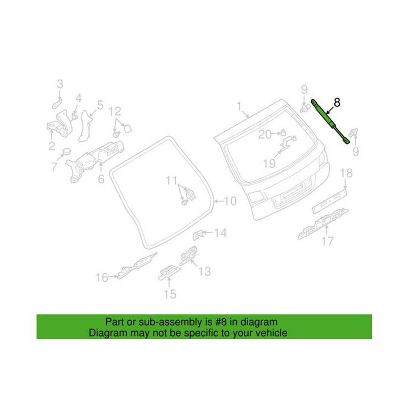 Genuine VW/Audi Hatch Lift Support 4F9827552F