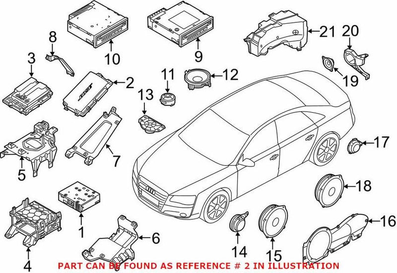 Genuine VW/Audi Radio Amplifier 4G0035223C