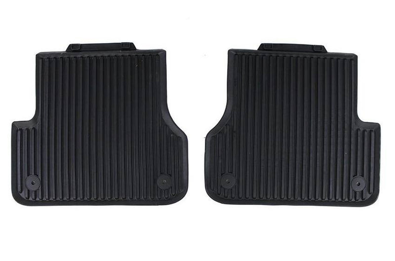 Genuine VW/Audi Floor Mat Set – Rear (All-Weather) (Black) 4G0061511041