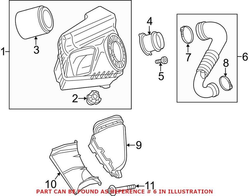 Genuine VW/Audi Engine Air Intake Hose 4G0129615E – Genuine VW/Genuine VW/Audi