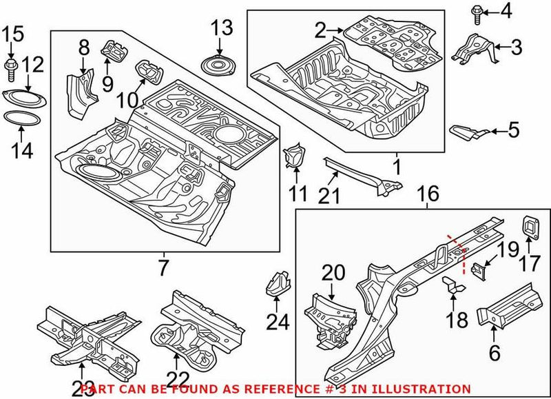 Genuine VW/Audi Spare Tire Bracket 4G0802715