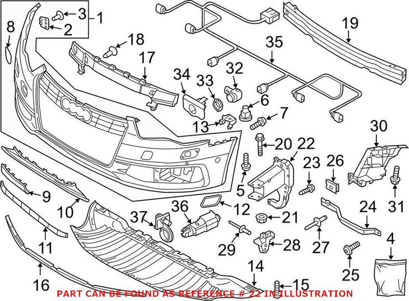 Bumper Impact Bar Bracket – Front Passenger Side