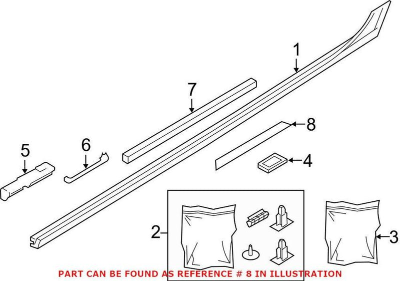 Genuine VW/Audi Stone Guard – Passenger Side 4G0807906