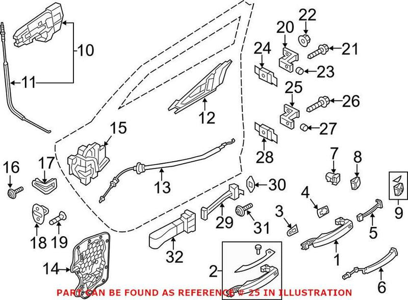 Genuine VW/Audi Door Hinge 4G0831401A