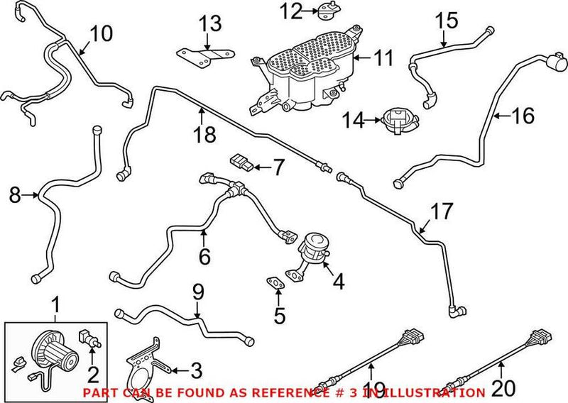 Genuine VW/Audi Secondary Air Injection Pump Bracket 4G0906617L