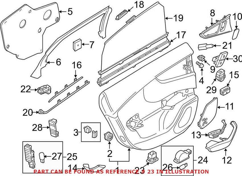 Genuine VW/Audi Courtesy Light 4G0919390B