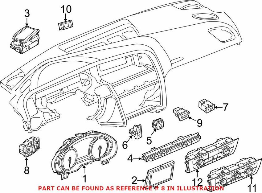 Genuine VW/Audi Headlight Switch 4G0941531AN