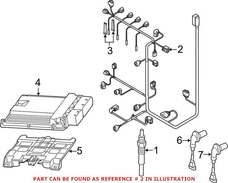 VW Diesel Glow Plug Connector 4G0971782 – Genuine VW/Audi